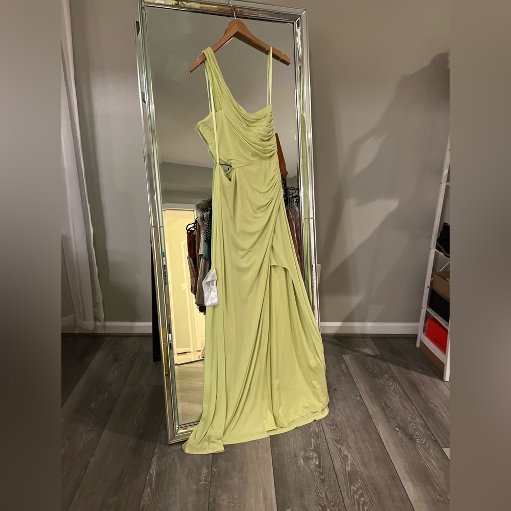 BCBG lime green cocktail/evening dress